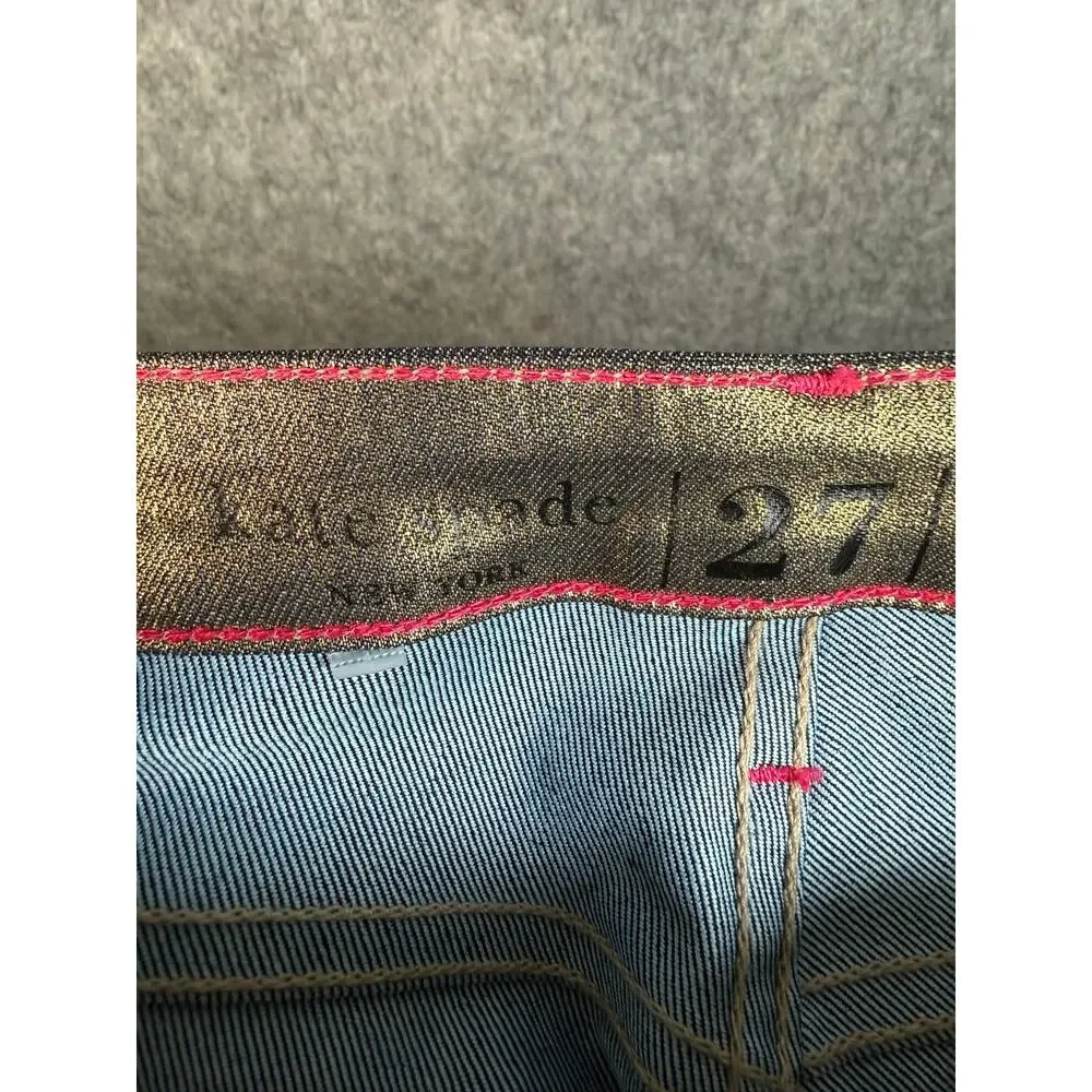 NWOT Kate Spade Broome Street Skinny Jeans Gold Bronze Metallic Size 27